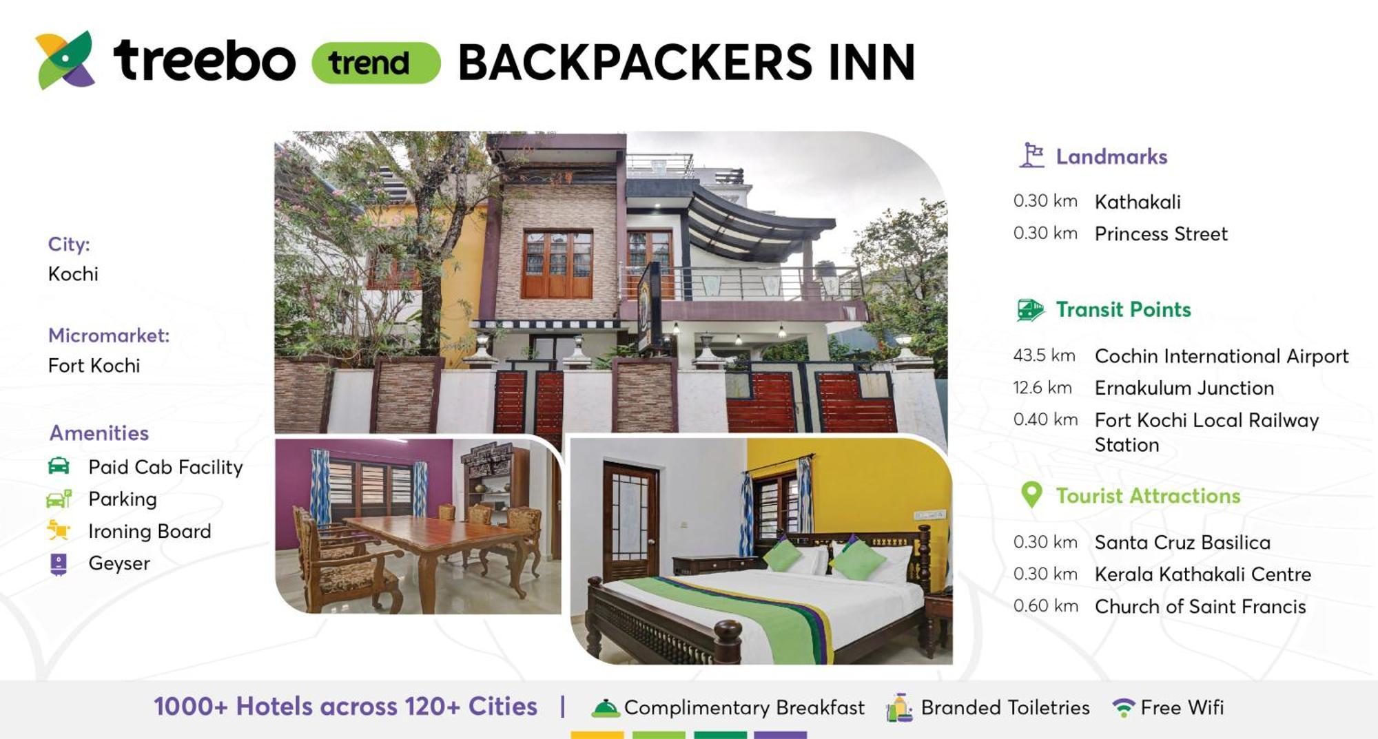 Treebo Backpackers Inn Kochi Buitenkant foto
